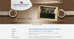 Desktop Screenshot of canadianromaniansocietyofalberta.org